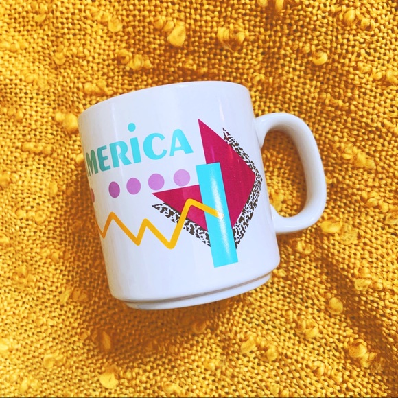 ⭐️BOGO 80s Great America Souvenir Funky Mug